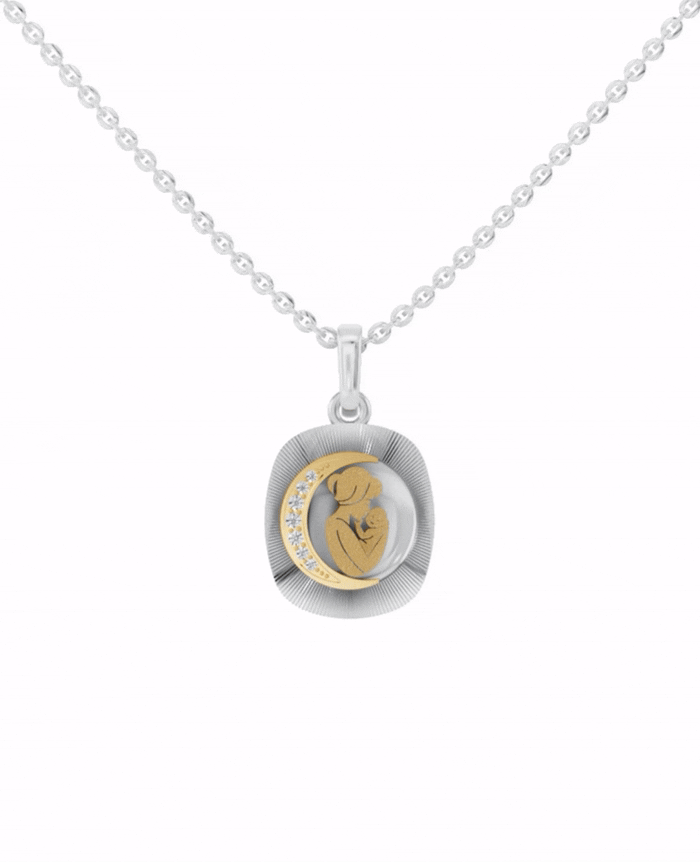 Sterling Silver and Gold Motif