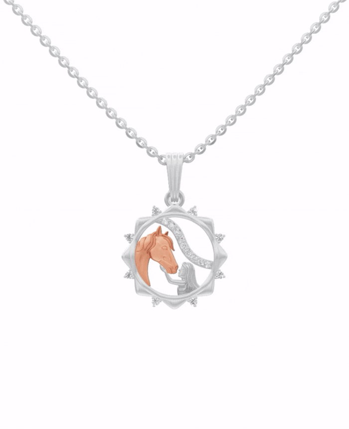 Sterling Silver with Gold motif