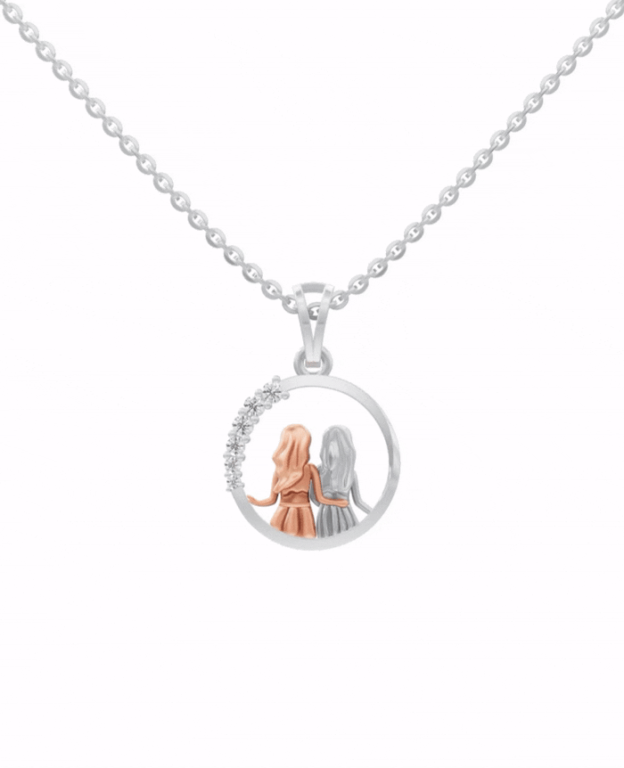 Sterling Silver with Gold motif