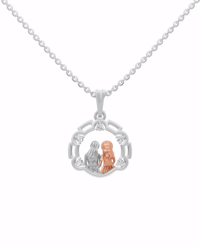 Sterling Silver with Gold motif