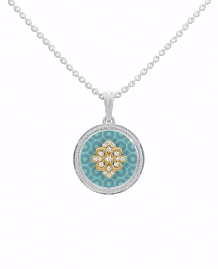 Sterling Silver and Gold Motif