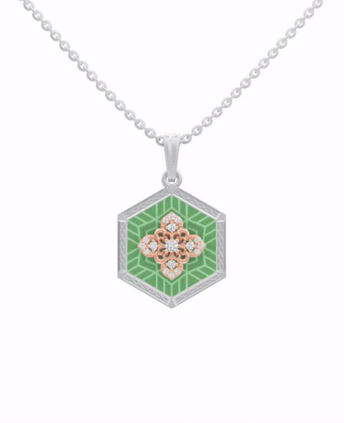 Sterling Silver and Gold Motif
