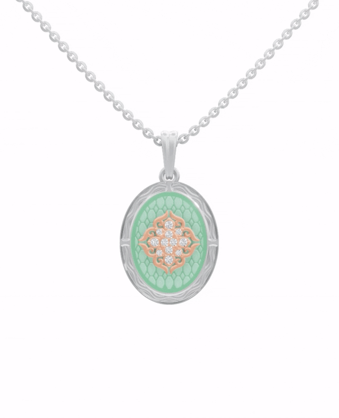 Sterling Silver and Gold Motif