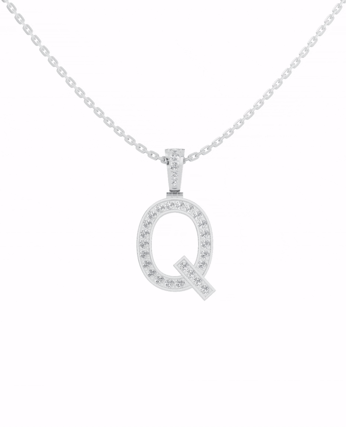 Platinized Sterling Silver