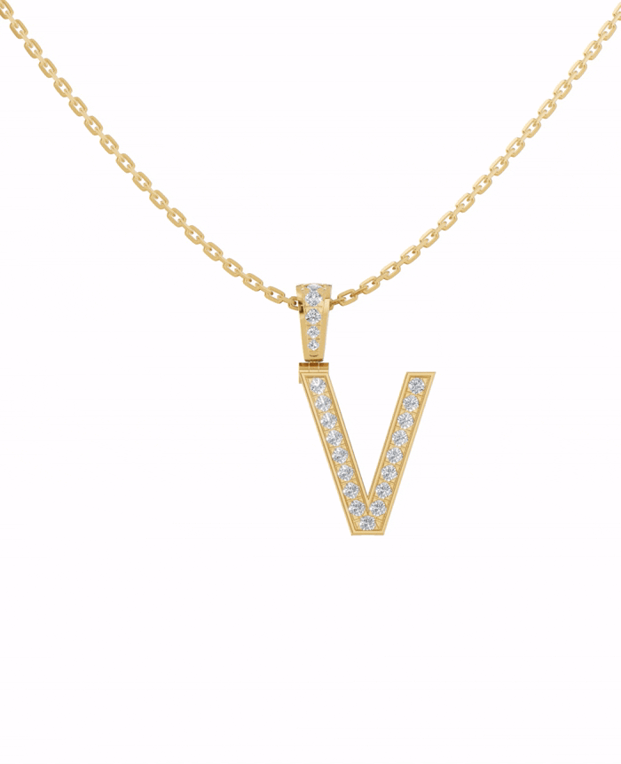 The Letter V pendant