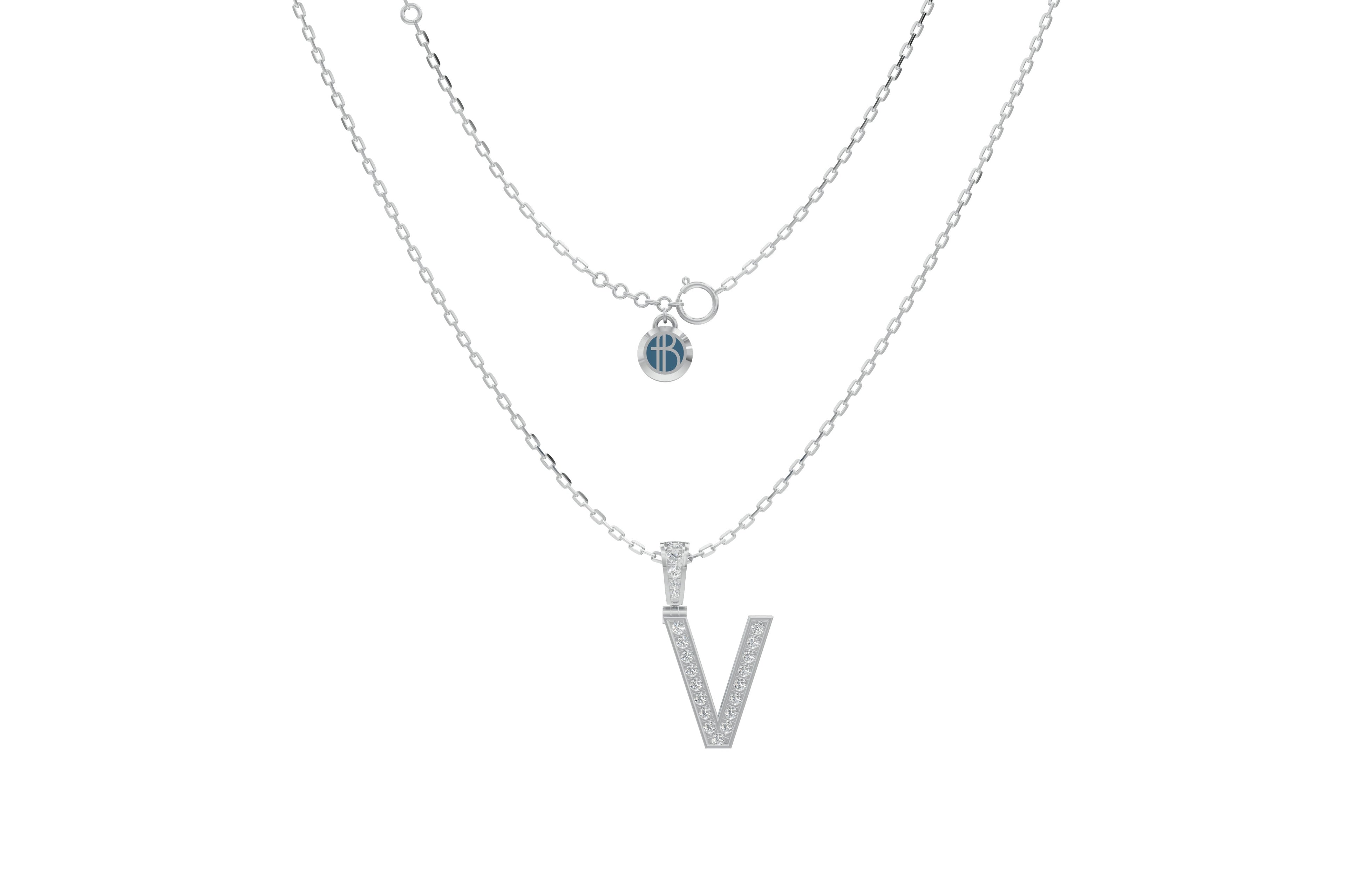 Platinized Sterling Silver and Diamond