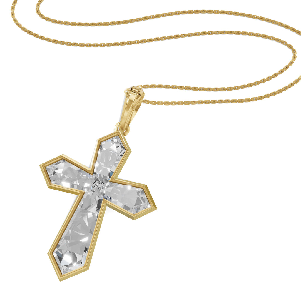 Aster Cross Pendant