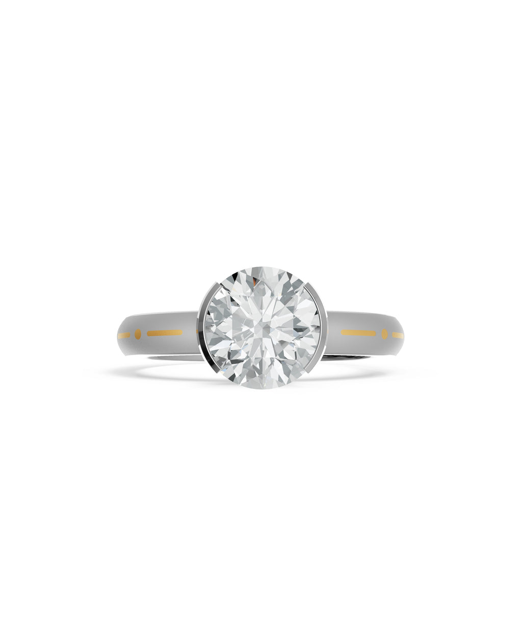 Substance Axis Solitaire Ring