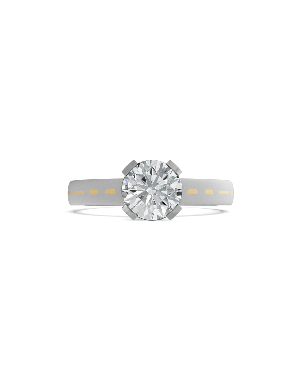 Substance Pulse Solitaire Ring