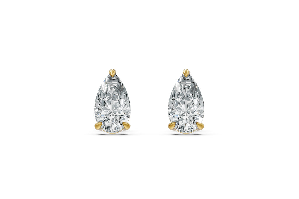 Spark Pear Stud Earings