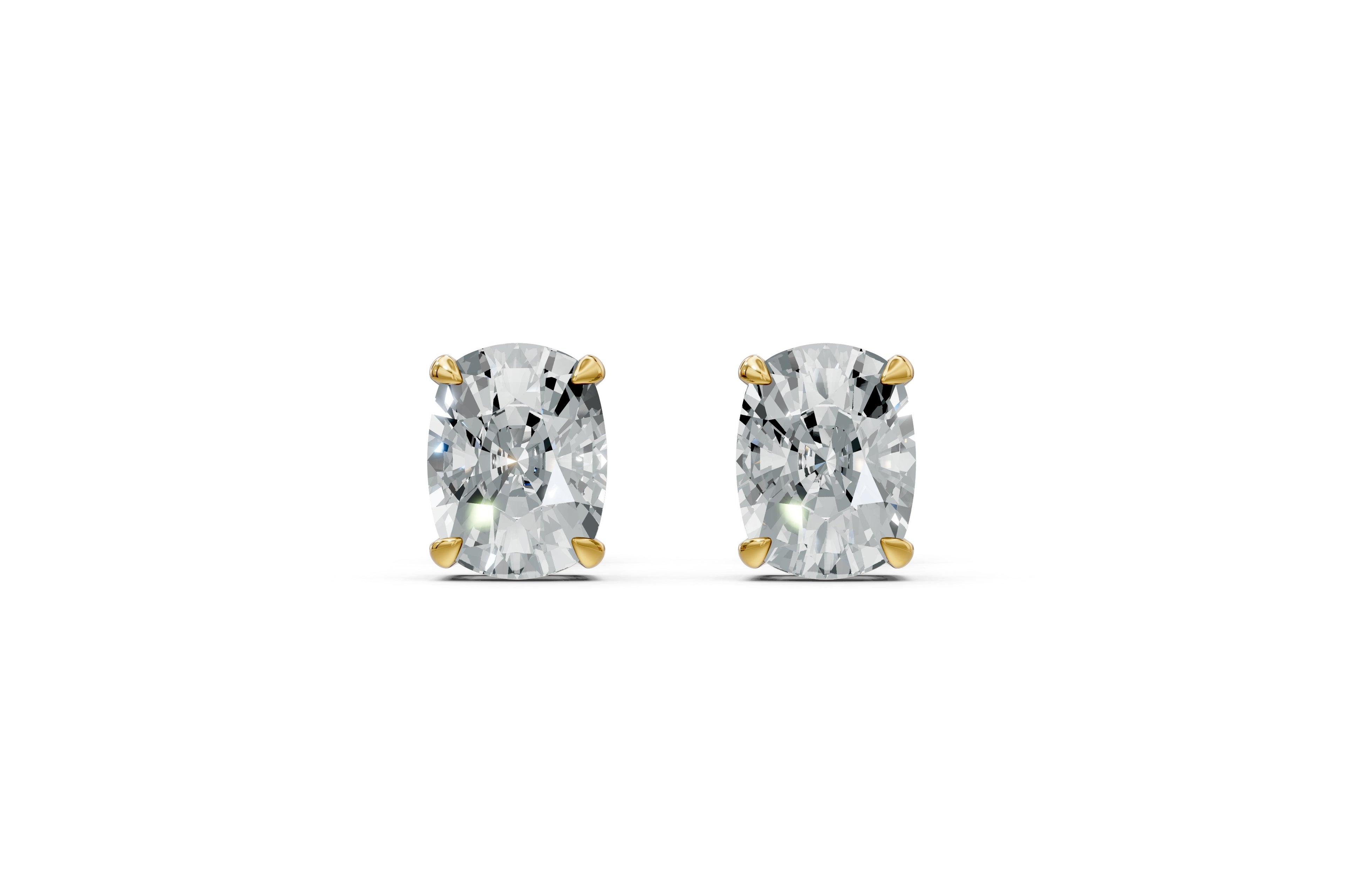 Spark Cushion Stud Earings