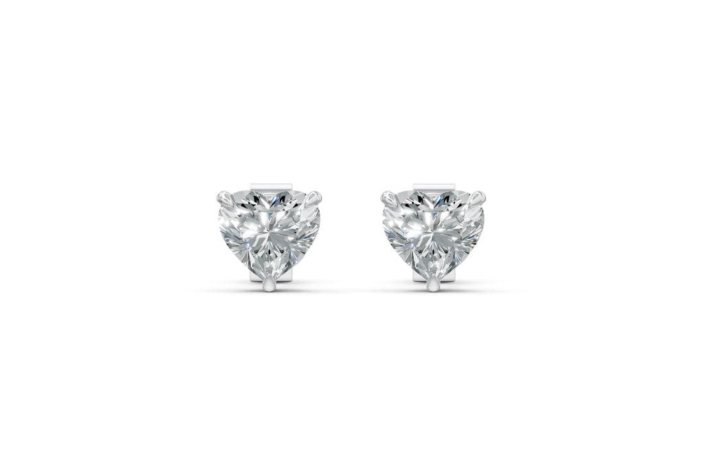 Spark Heart Stud Earings