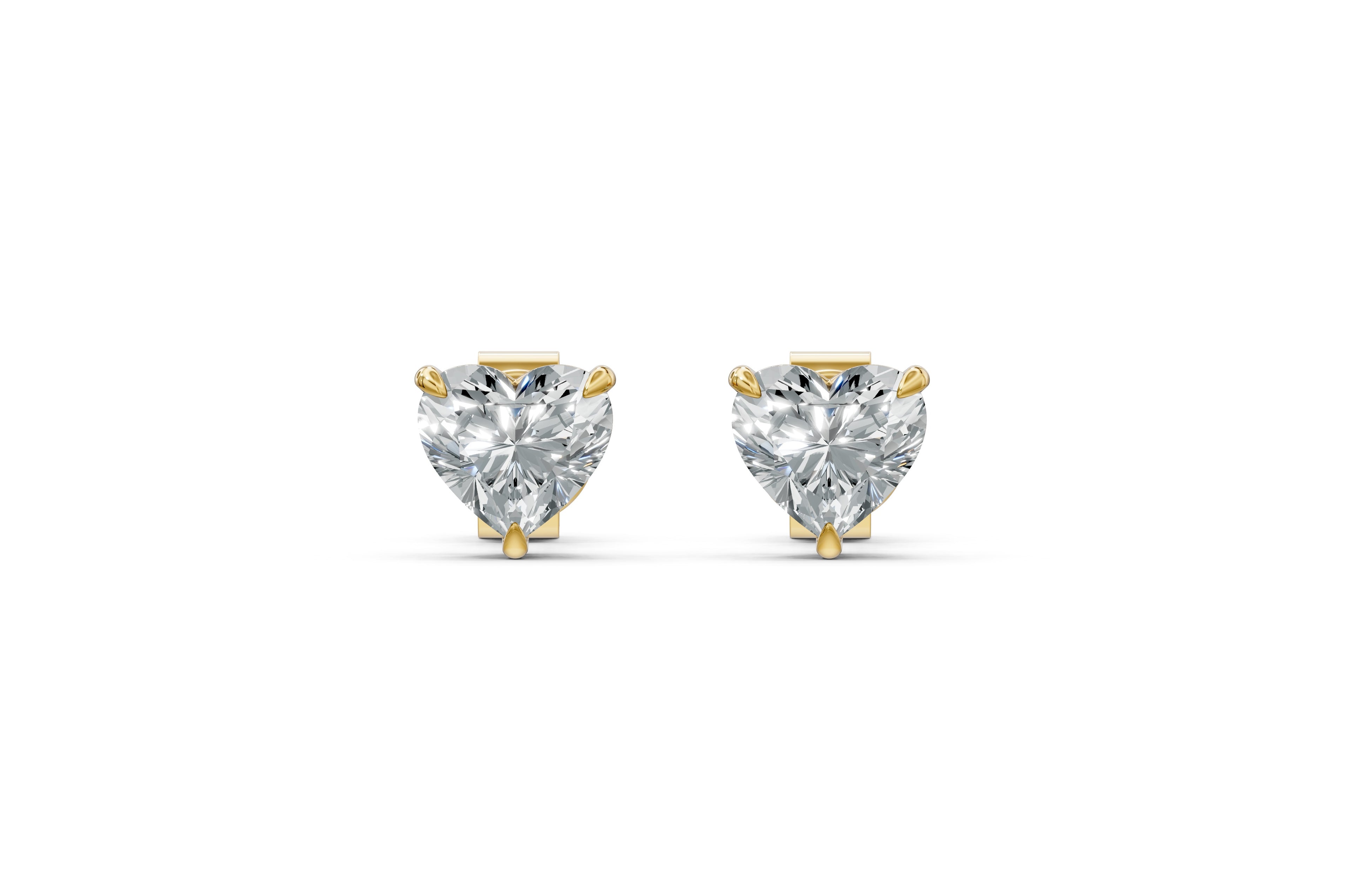 Spark Heart Stud Earings