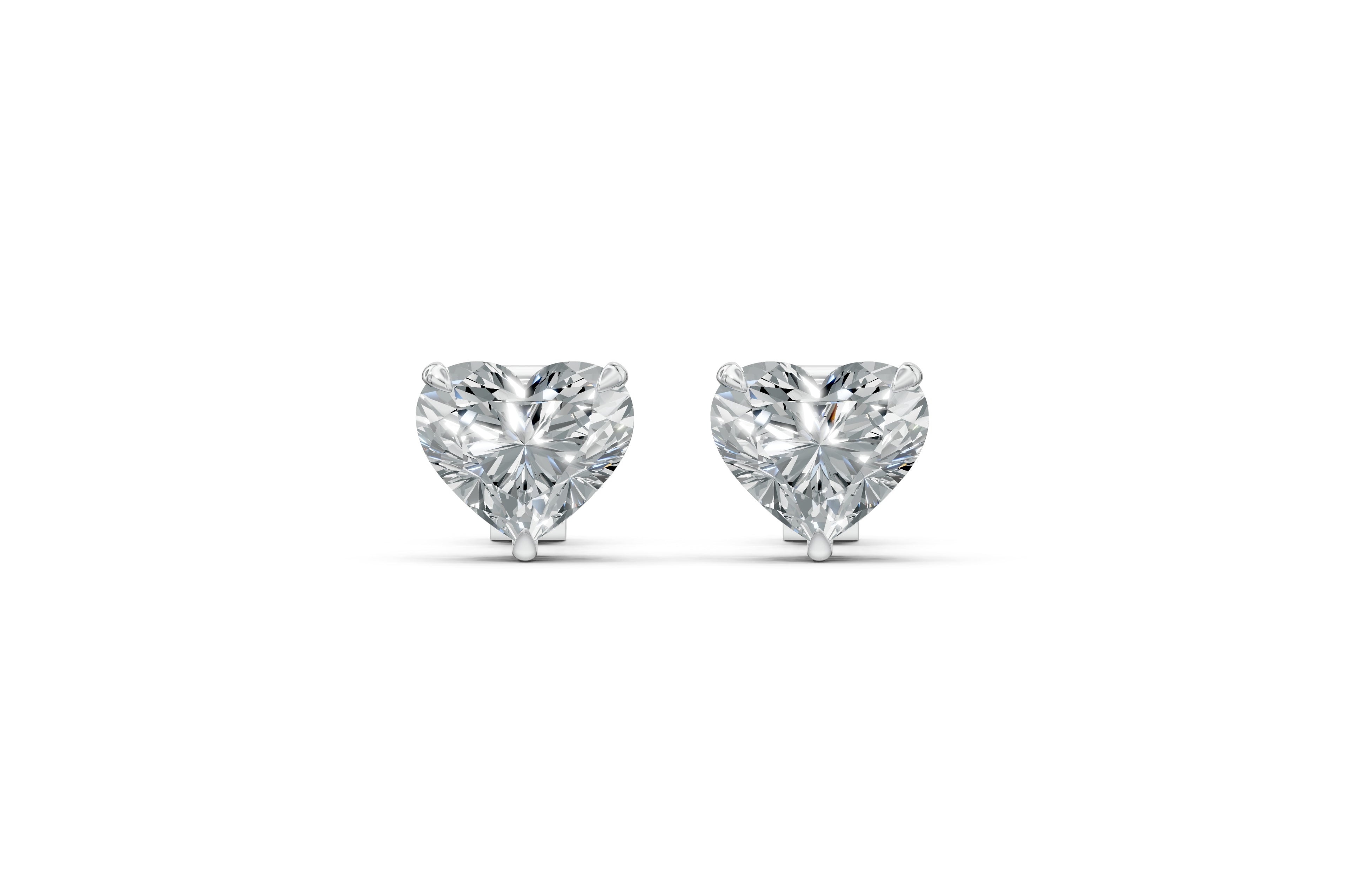 Spark Heart Stud Earings