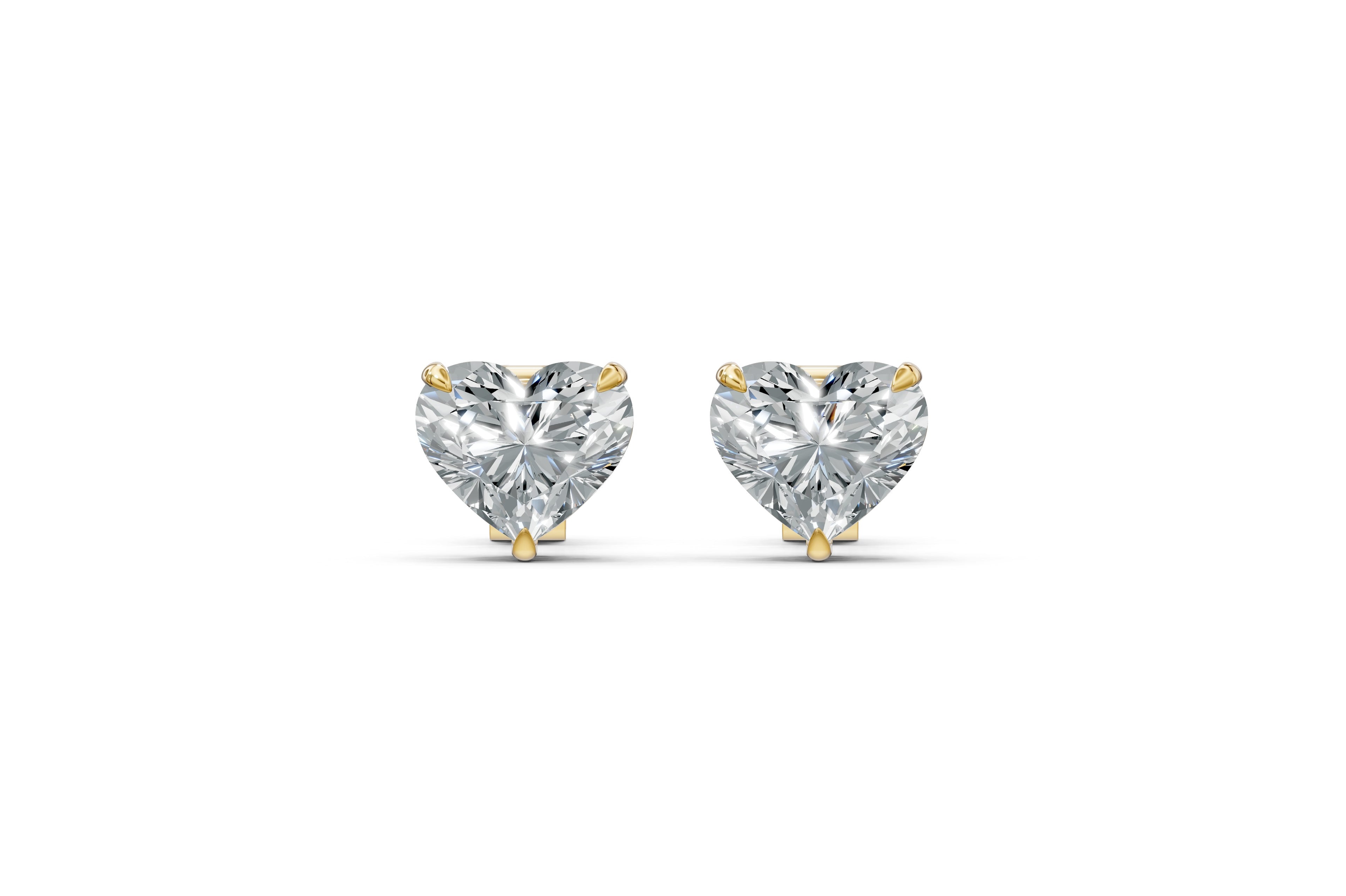 Spark Heart Stud Earings
