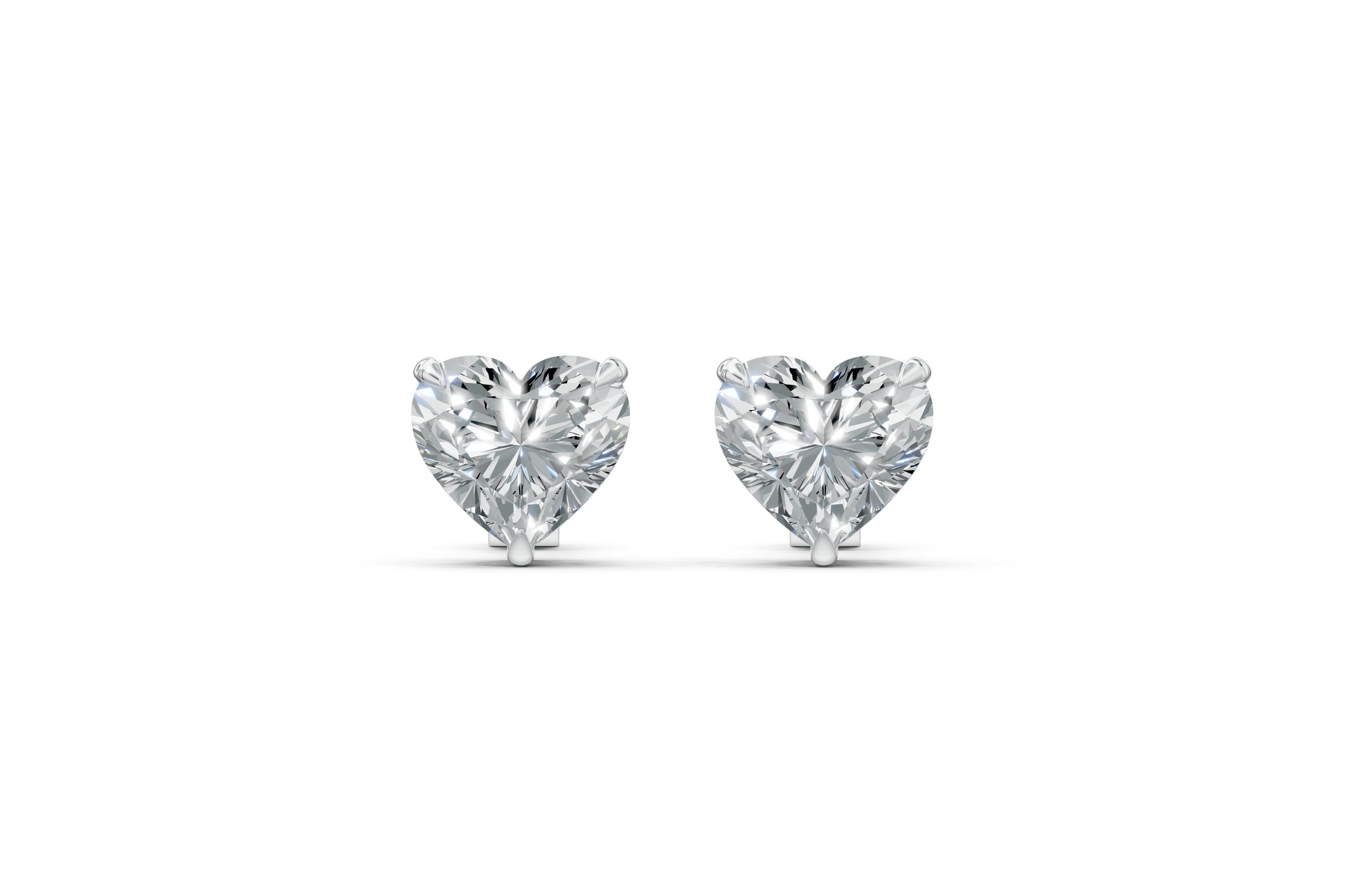Spark Heart Stud Earings