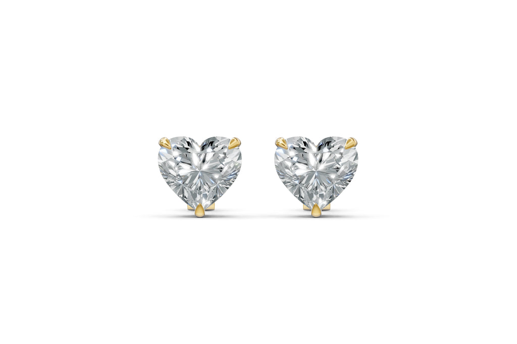 Spark Heart Stud Earings