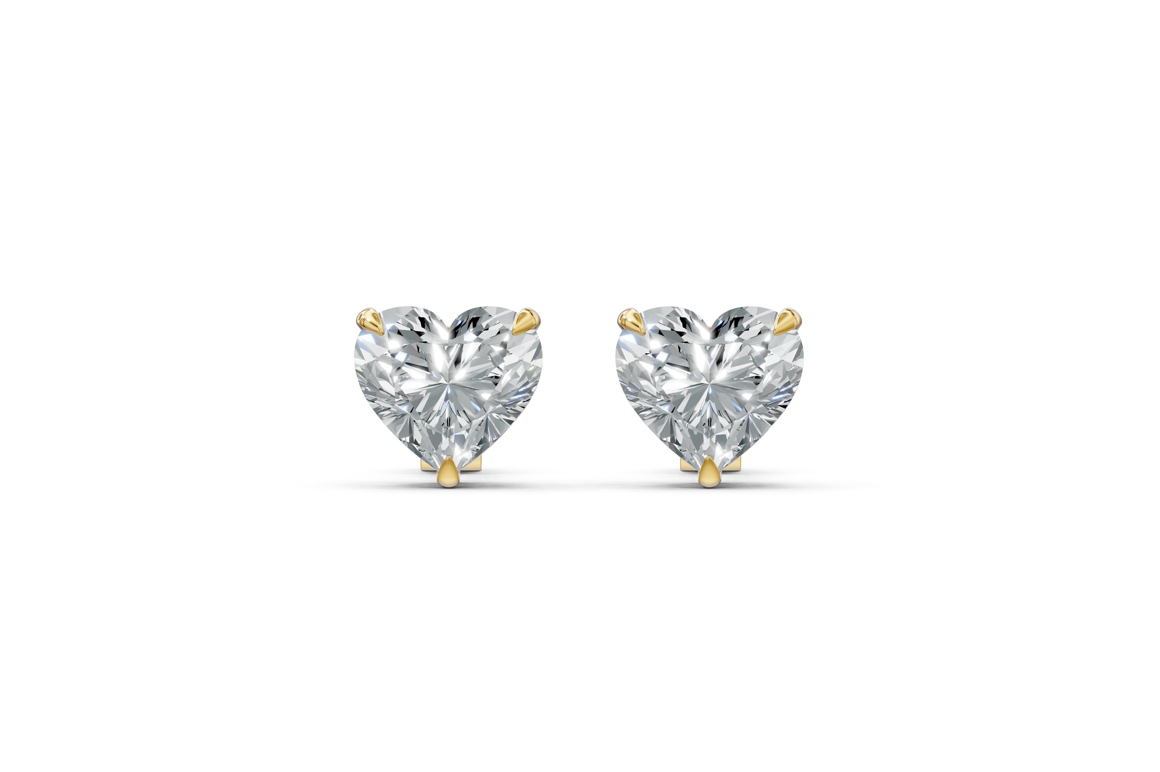 Spark Heart Stud Earings