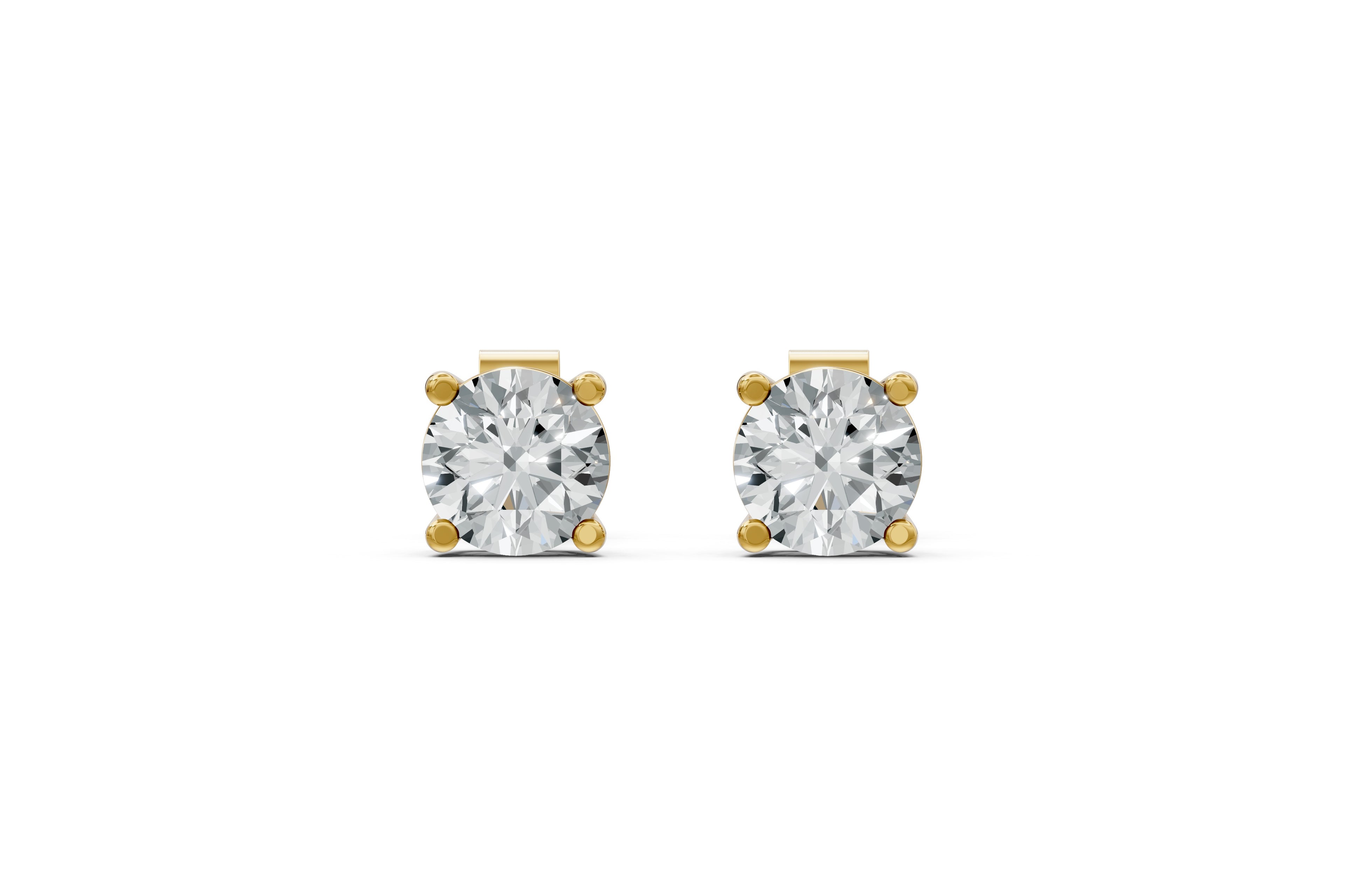 Spark Round Stud Earings