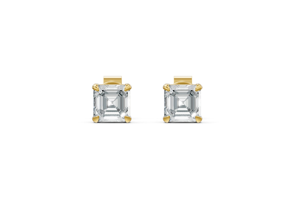 Spark Asscher Stud Earings