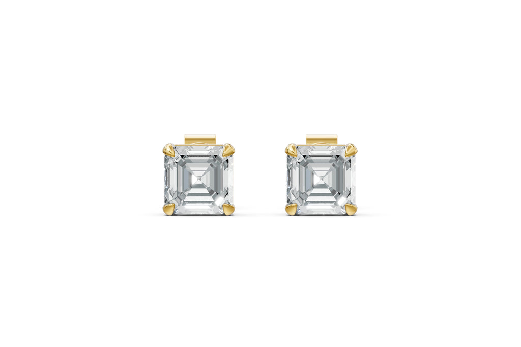 Spark Asscher Stud Earings