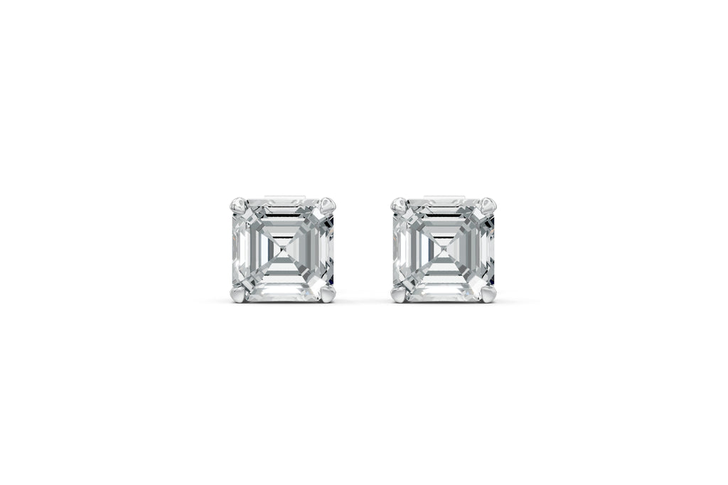 Spark Asscher Stud Earings