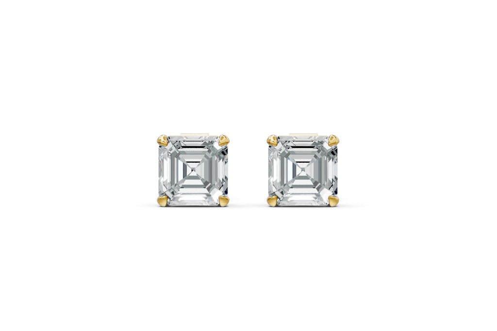 Spark Asscher Stud Earings