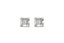 Spark Asscher Stud Earings
