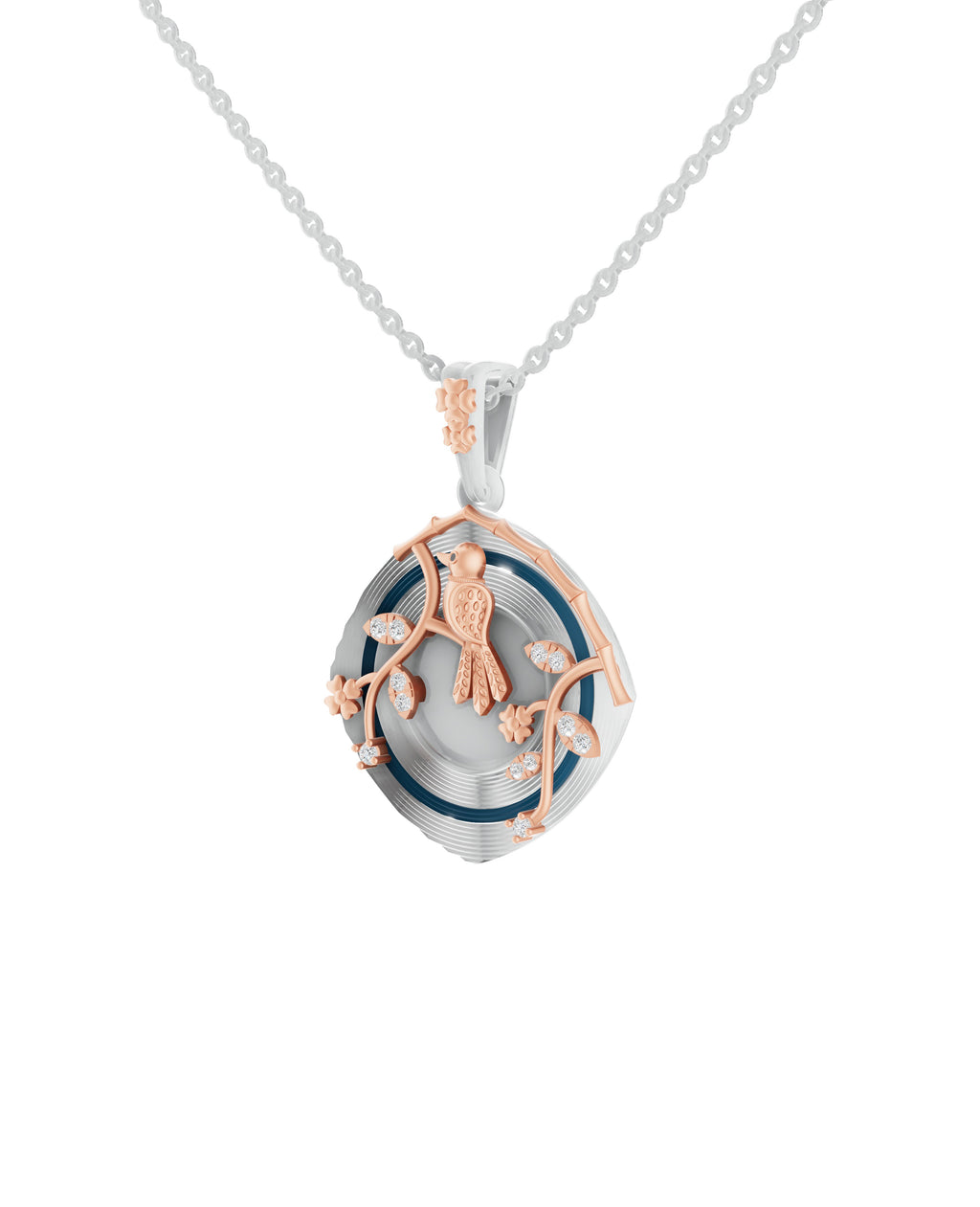 Sterling Silver and Gold Motif