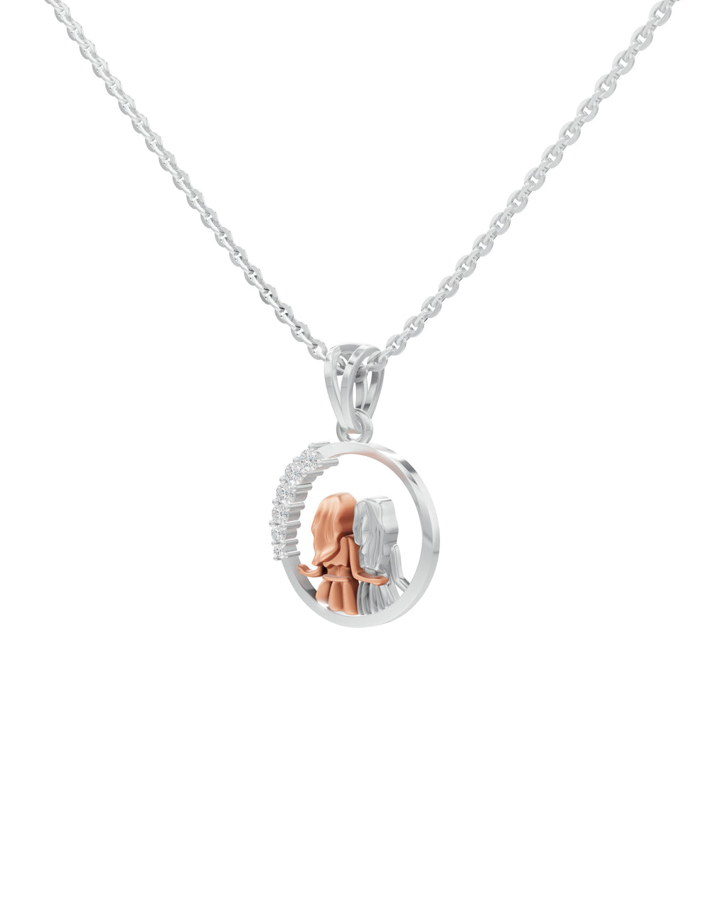 Sterling Silver with Gold motif