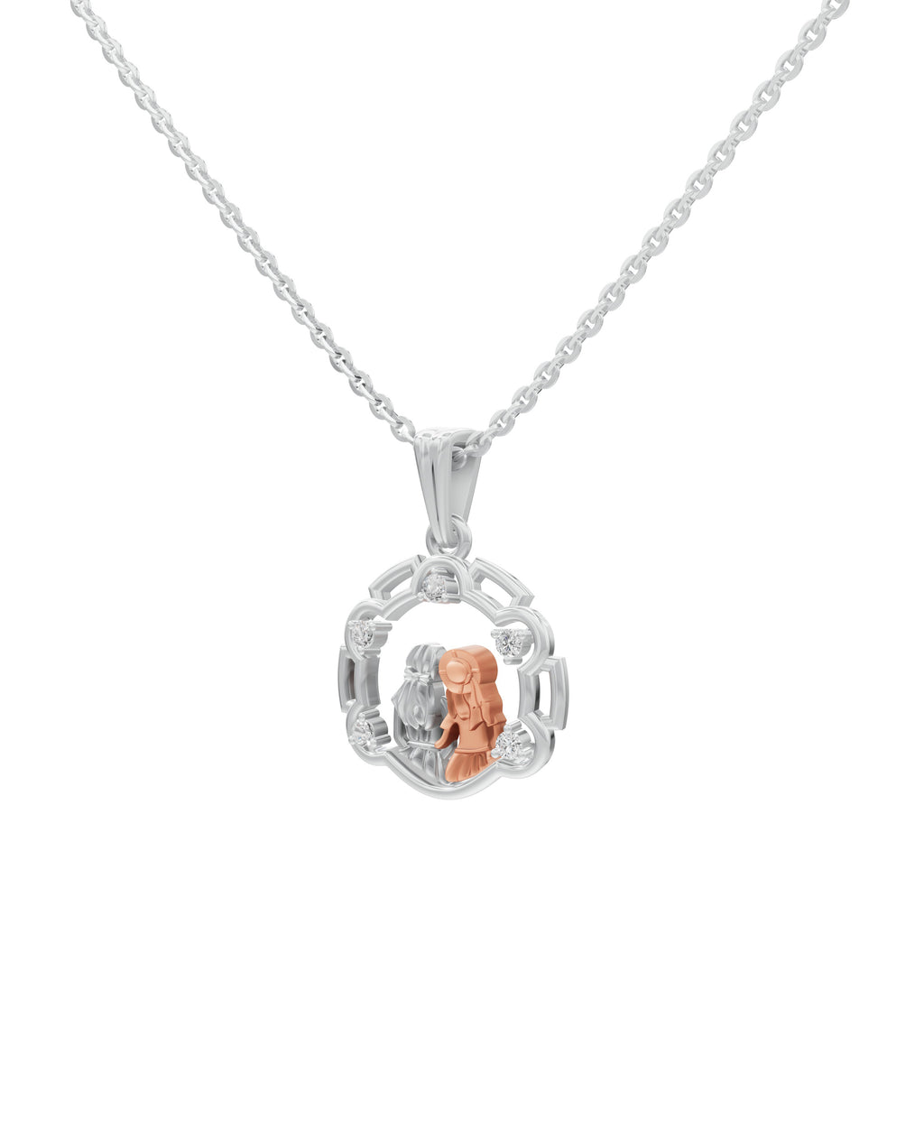 Sterling Silver with Gold motif