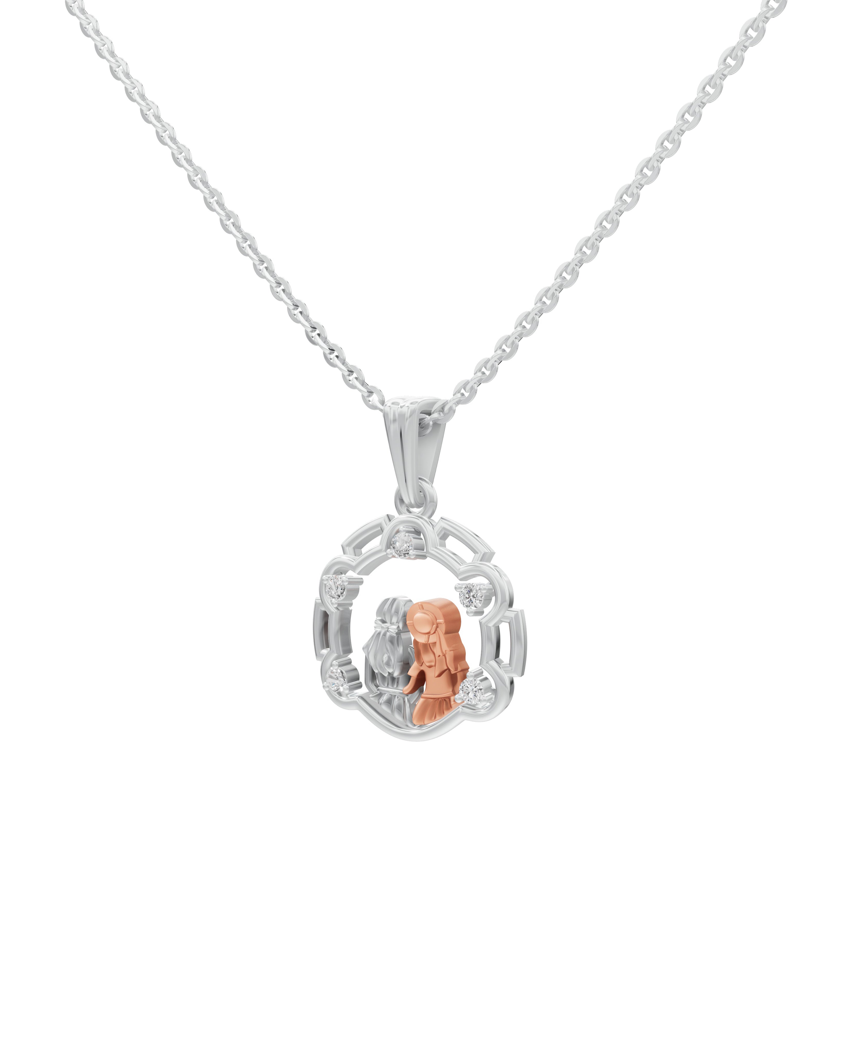 Sterling Silver with Gold motif
