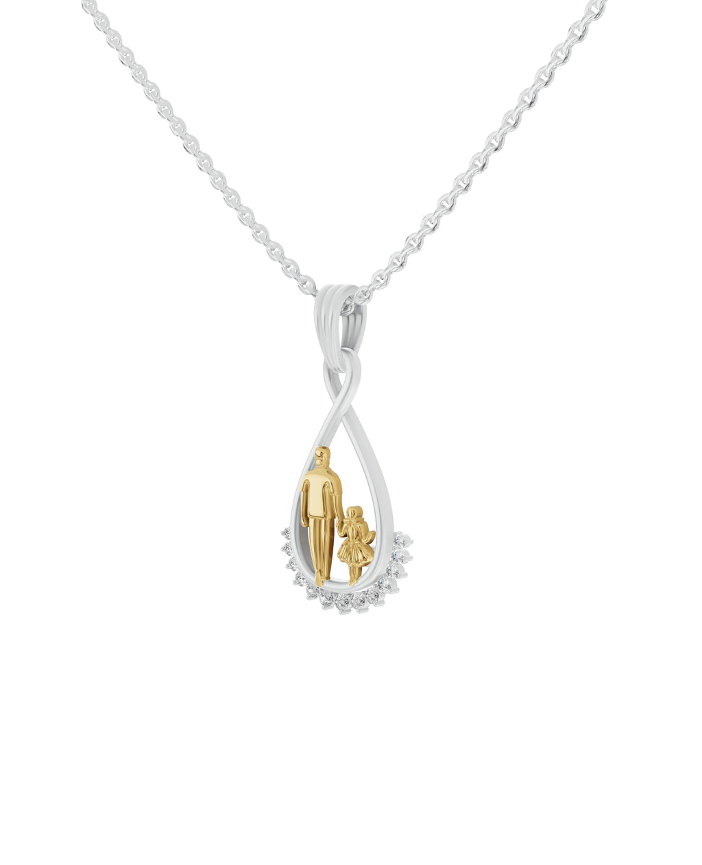 Sterling Silver and Gold Motif