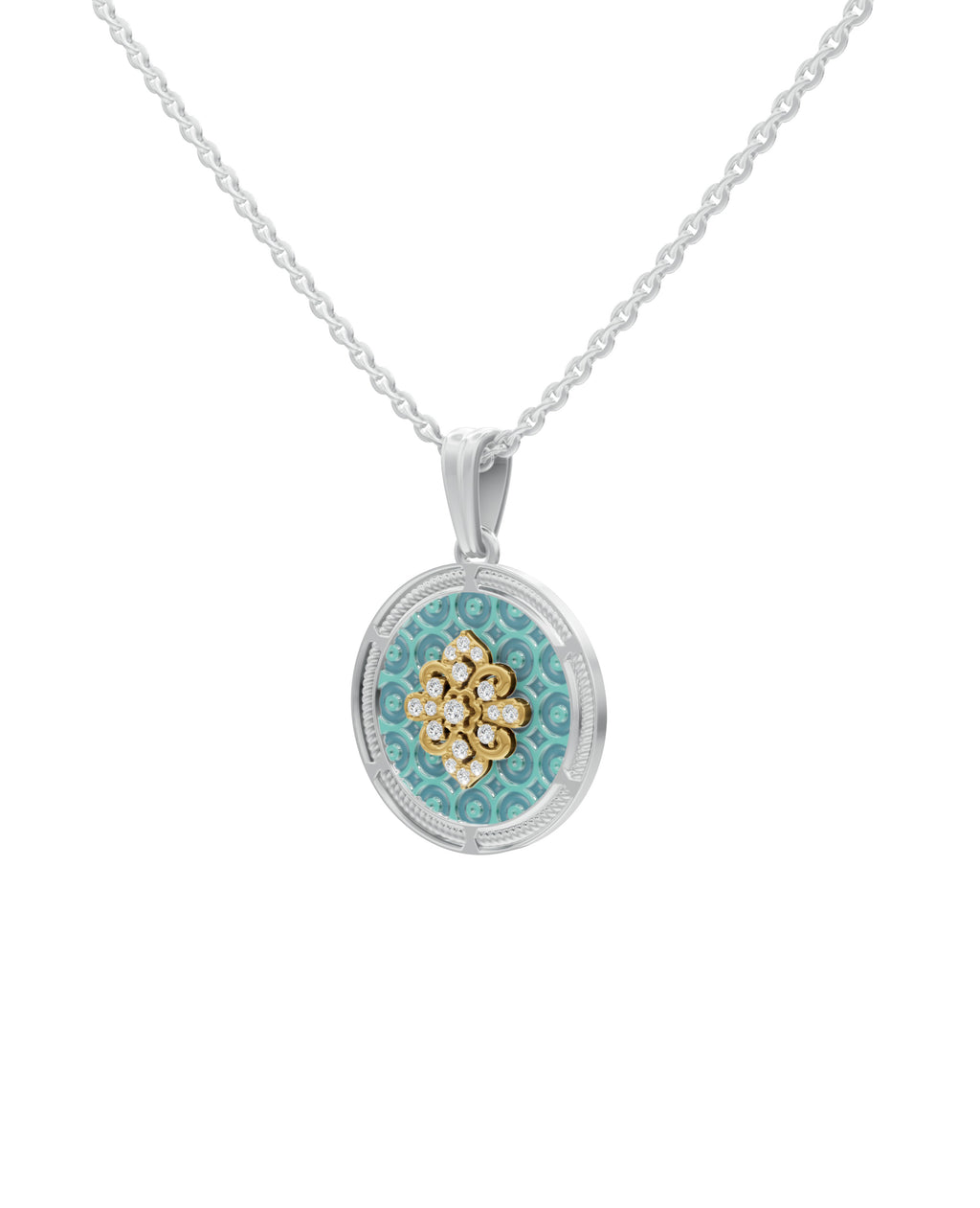 Sterling Silver and Gold Motif
