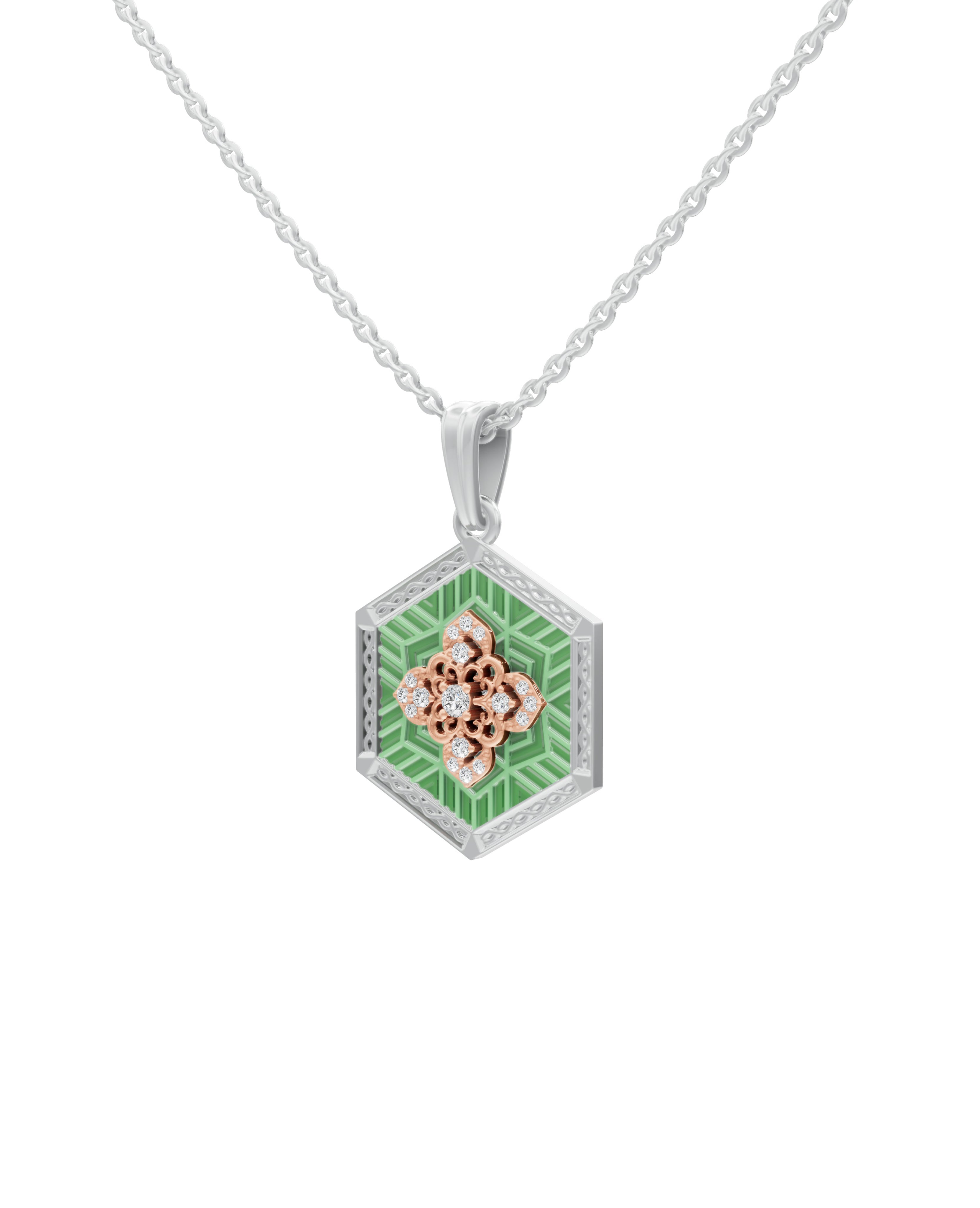 Sterling Silver and Gold Motif