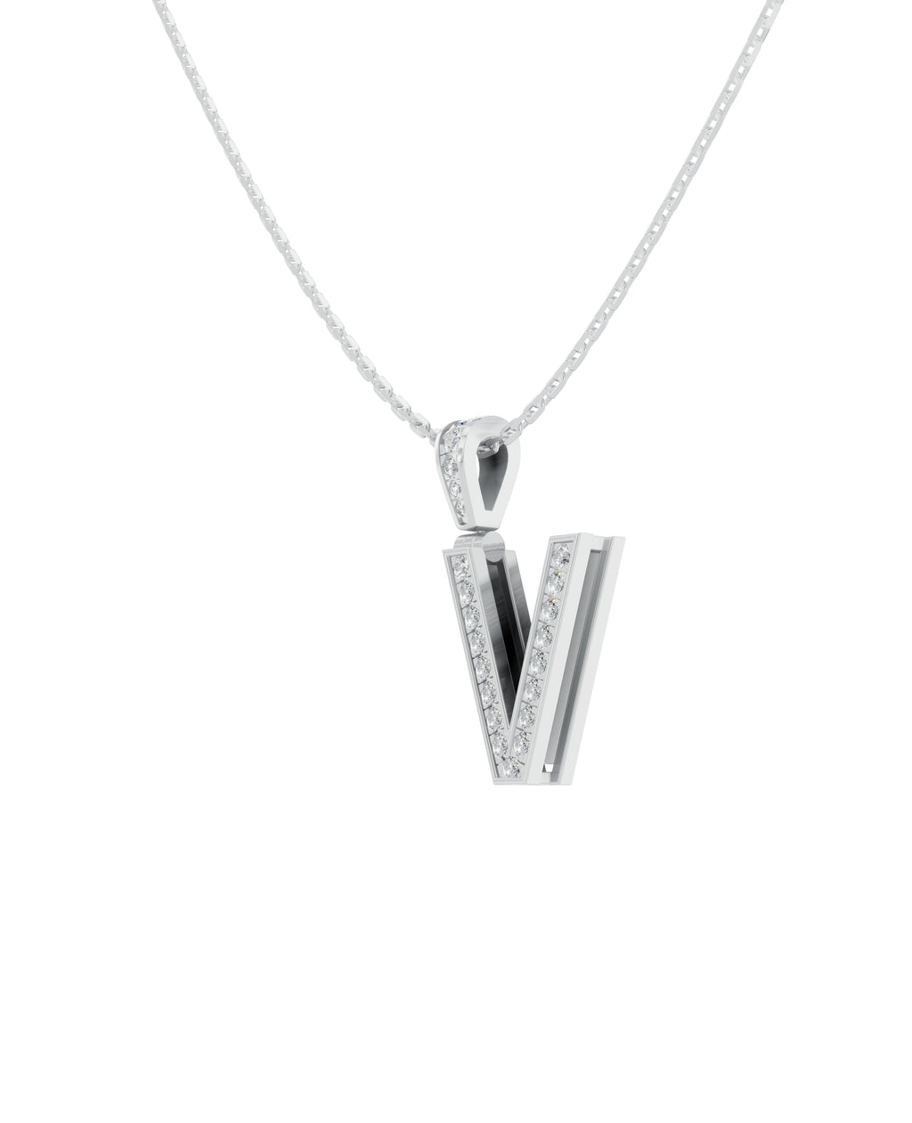 Platinized Sterling Silver