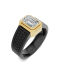 Men's Black Titanium Ring