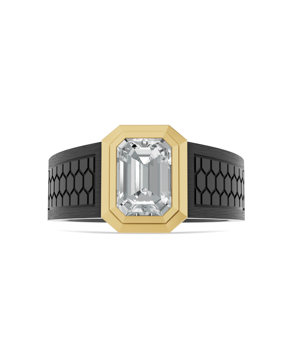 Men's Black Titanium Ring