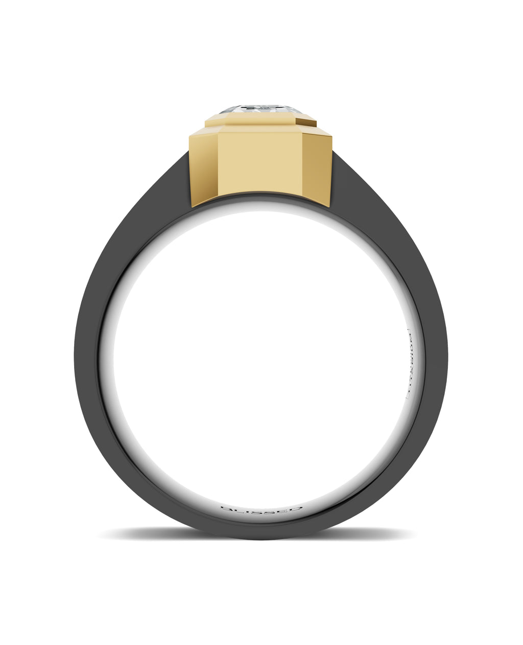 Men's Black Titanium Ring
