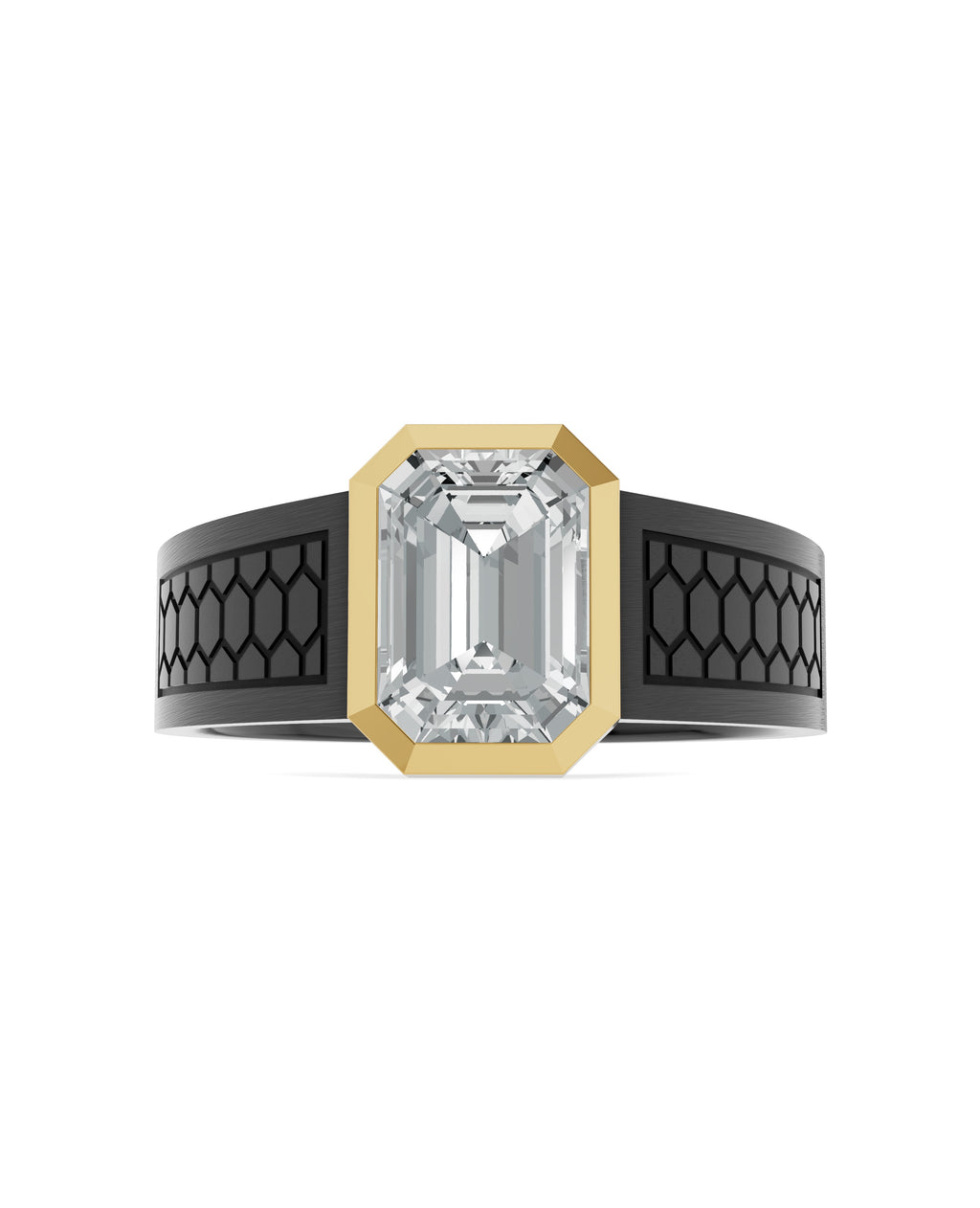 Men's Black Titanium Ring