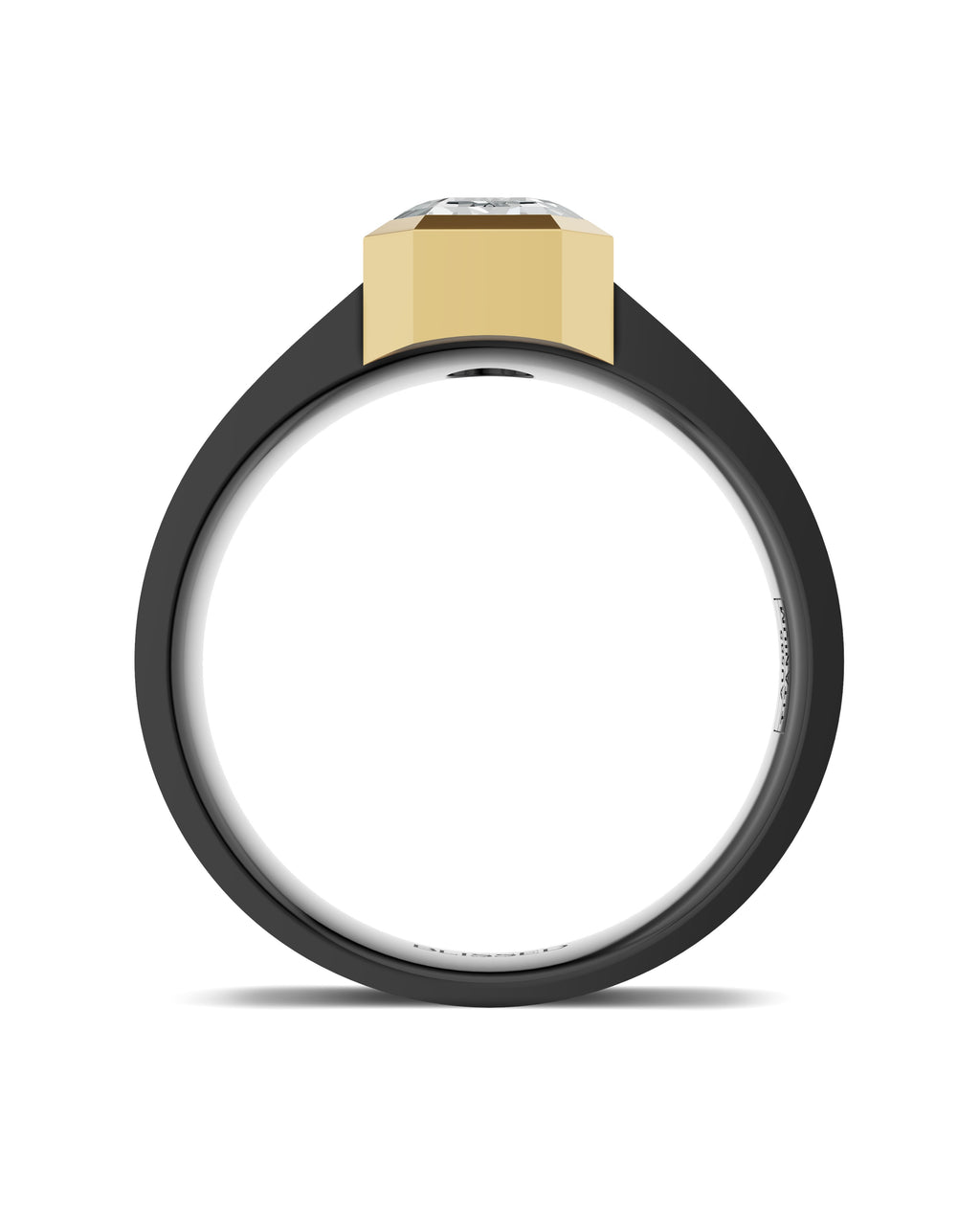 Men's Black Titanium Ring