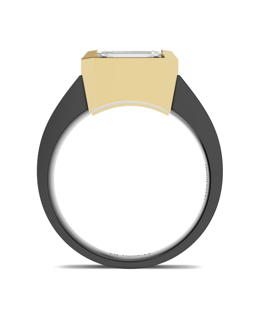 Men's Black Titanium Ring