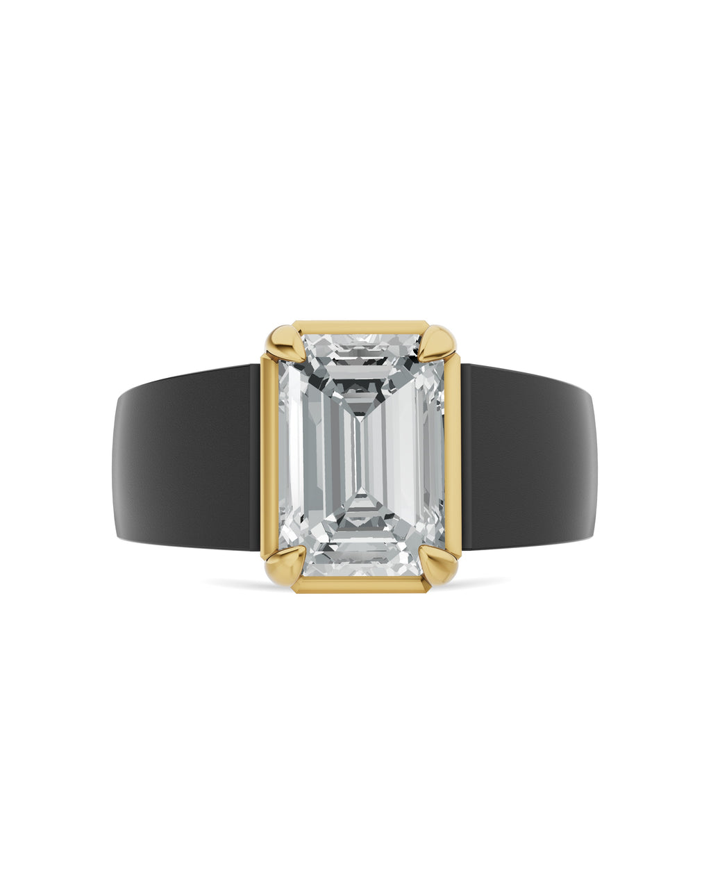 Men's Black Titanium Ring