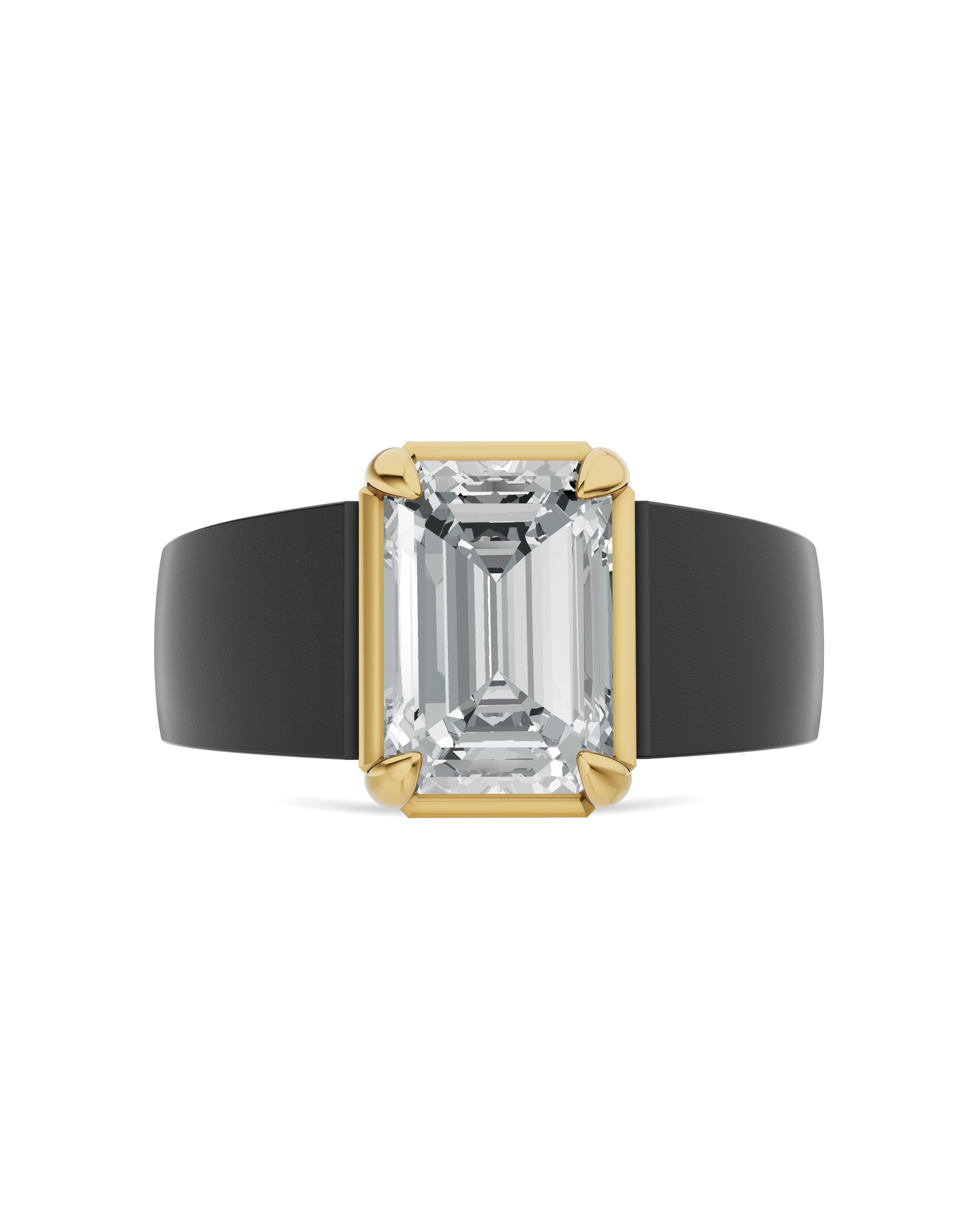 Men's Black Titanium Ring