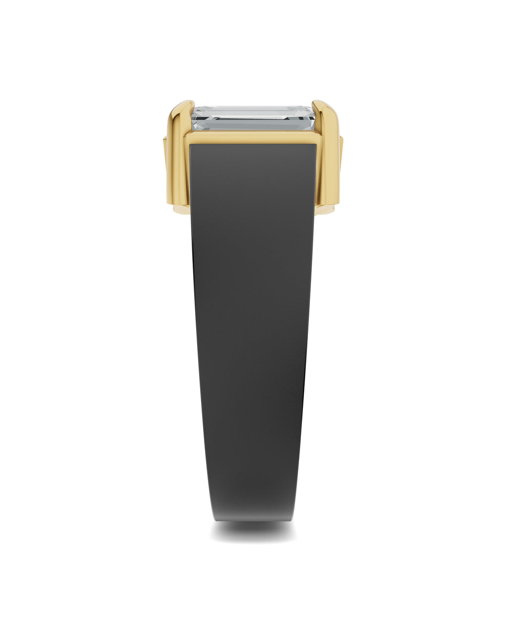 Men's Black Titanium Ring