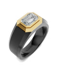 Men's Black Titanium Ring