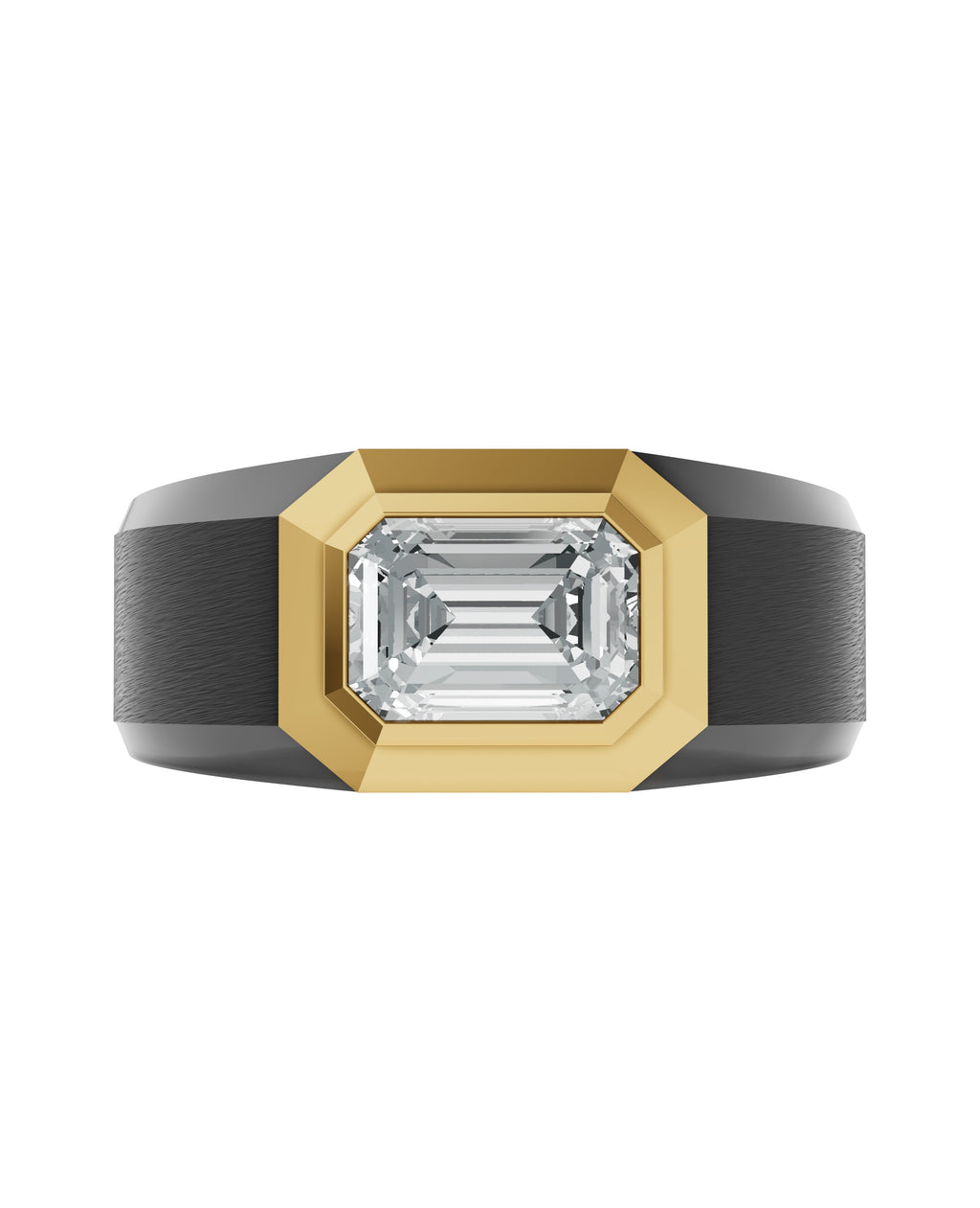 Men's Black Titanium Ring