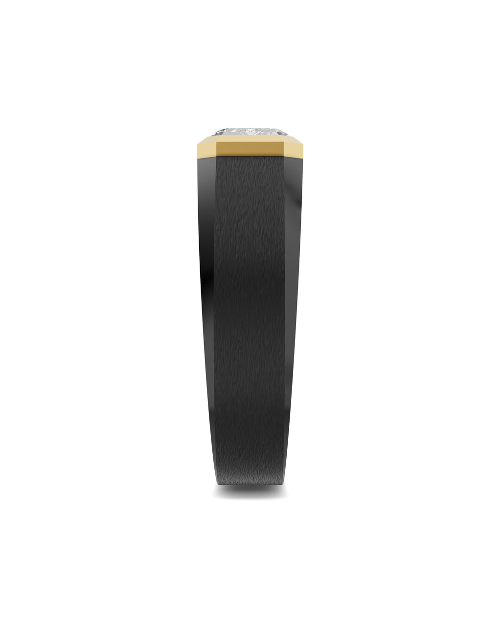 Men's Black Titanium Ring