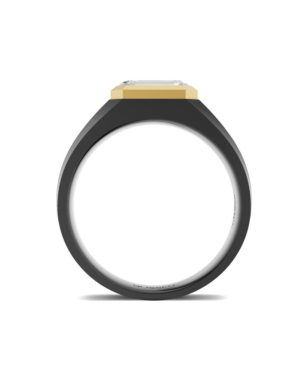 Men's Black Titanium Ring