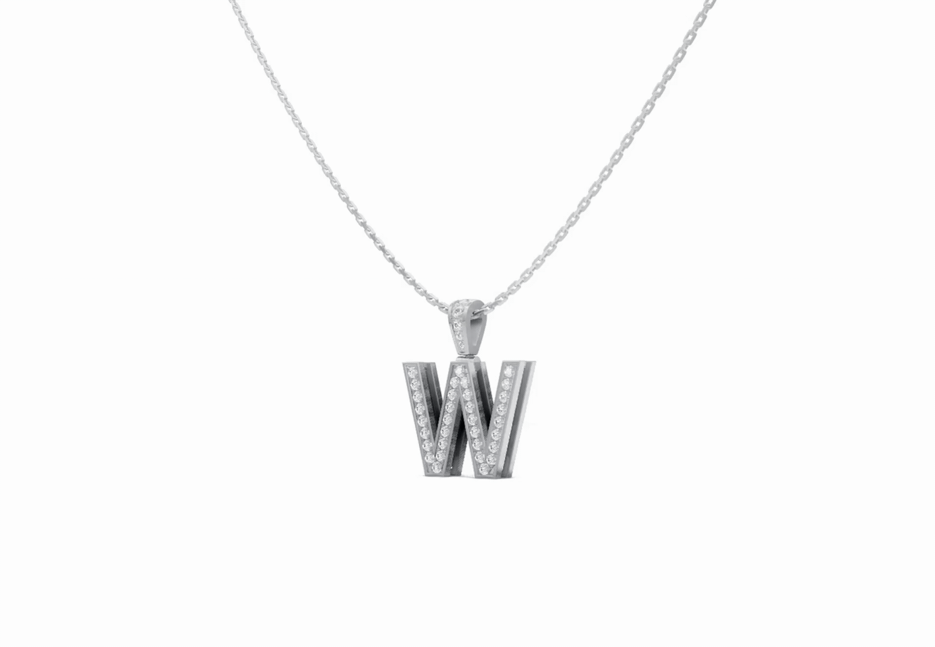 Platinized Sterling Silver